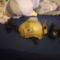 Airsoft helmet lot