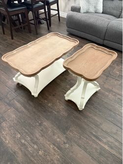2 Piece Farmhouse Coffee Table Set