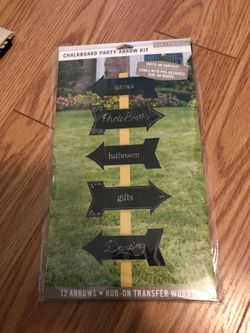 New chalkboard arrow kit party set of 12