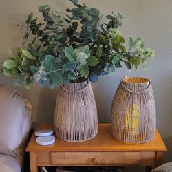 Tall Woven Vases