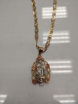 14k Gold Pendant Necklace 17.7g