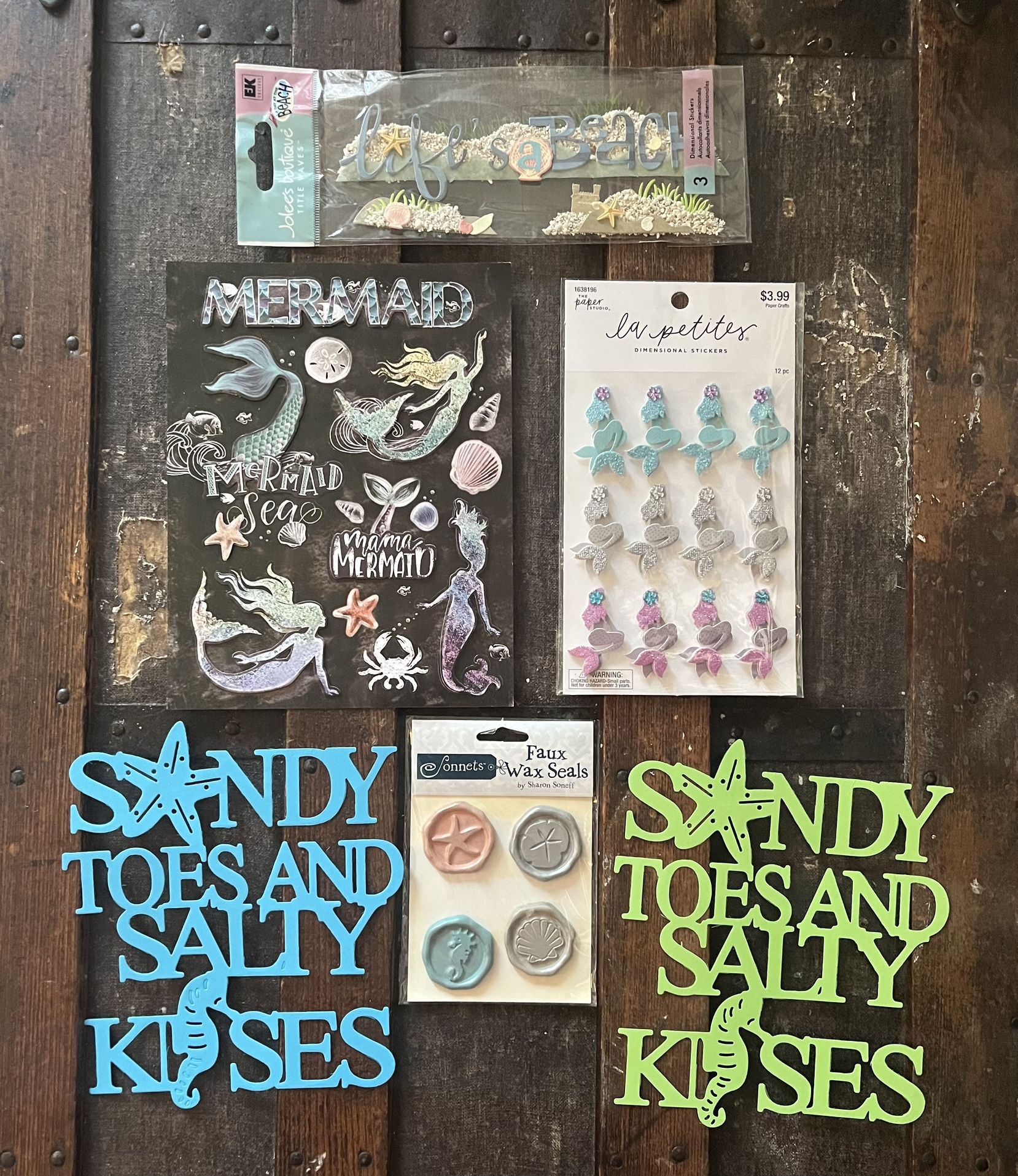 Beautiful Mermaid/Ocean Scrapbook Set