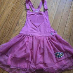 Girls Size 7 Tutu Overall Skirt 