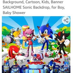 Sonic the Hedgehog Birthday Banner