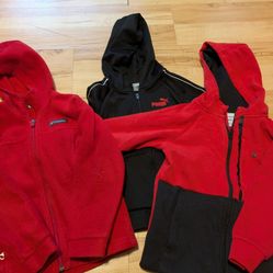 Kids Size 6 - Puma, Columbia, Champion Zip Ups