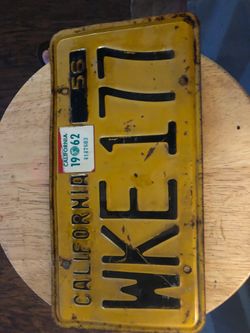 1956 license plate