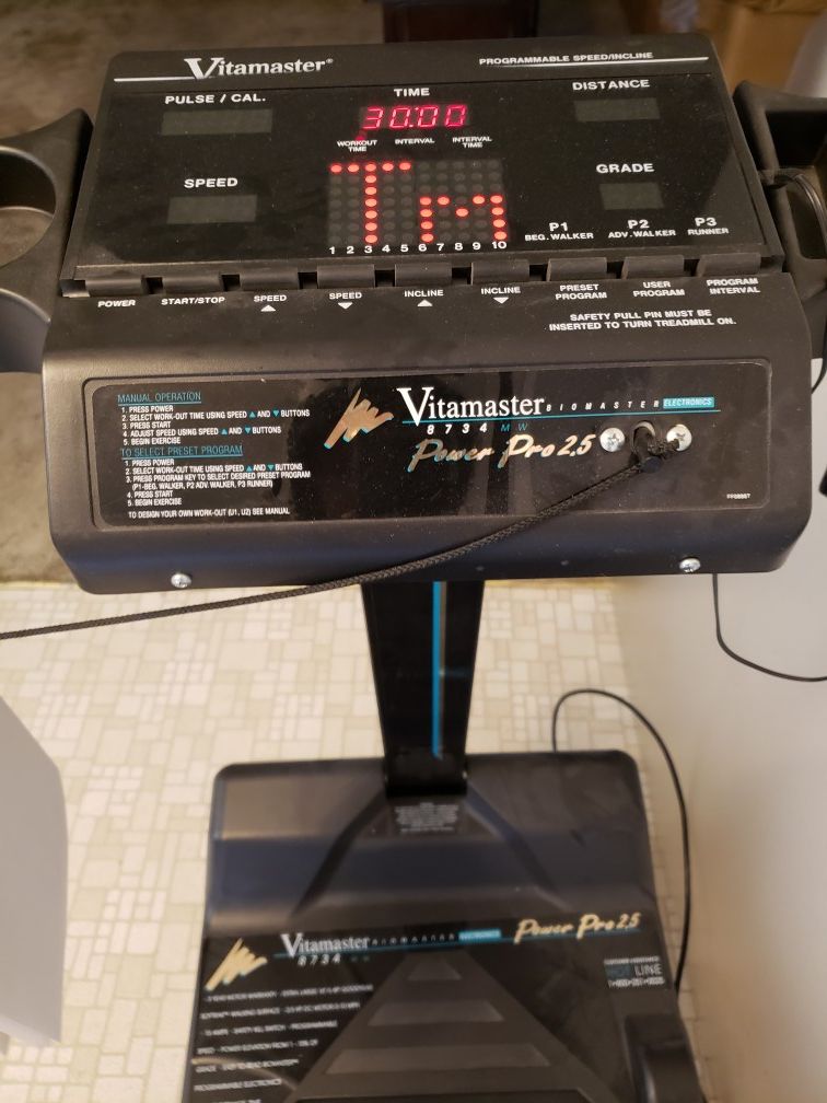 Vitamaster power pro 2.5 treadmill sales