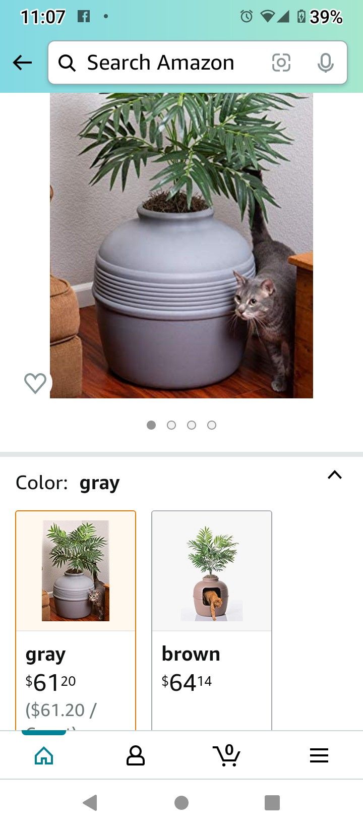 Good Pet Hidden Planter Cat Litter Box