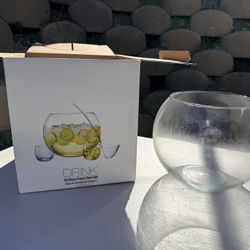 Punch Bowl And Glasses - The Cellar Brand