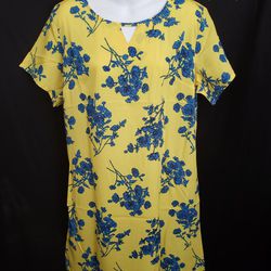 Women Yellow Floral Dress