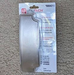 NEW Utilitech decorative satin nickel finish end caps for home office garage warehouse light fixtures