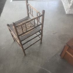 Antique Bamboo Corner Seat