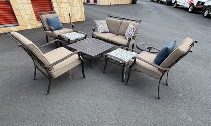 Outdoor Conversation Set 8 Pieces *