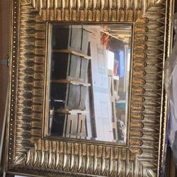  Large Ornate Gold Framed Wall Mirror ✨ 