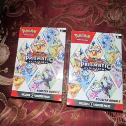 X2 SEALED Pokemon Prismatic Evolutions Booster Bundle 