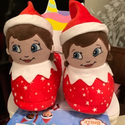 The Elf On The Shelf Slippers Size 5-6