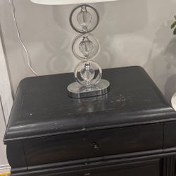 Side Table /night Stand With Bed Lamp
