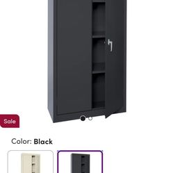 SANDUSKY Storage Cabinet: 30 in
x 15 in x 72 in, Swing Handle &
Keyed, 24 ga Panel Thick, Frame