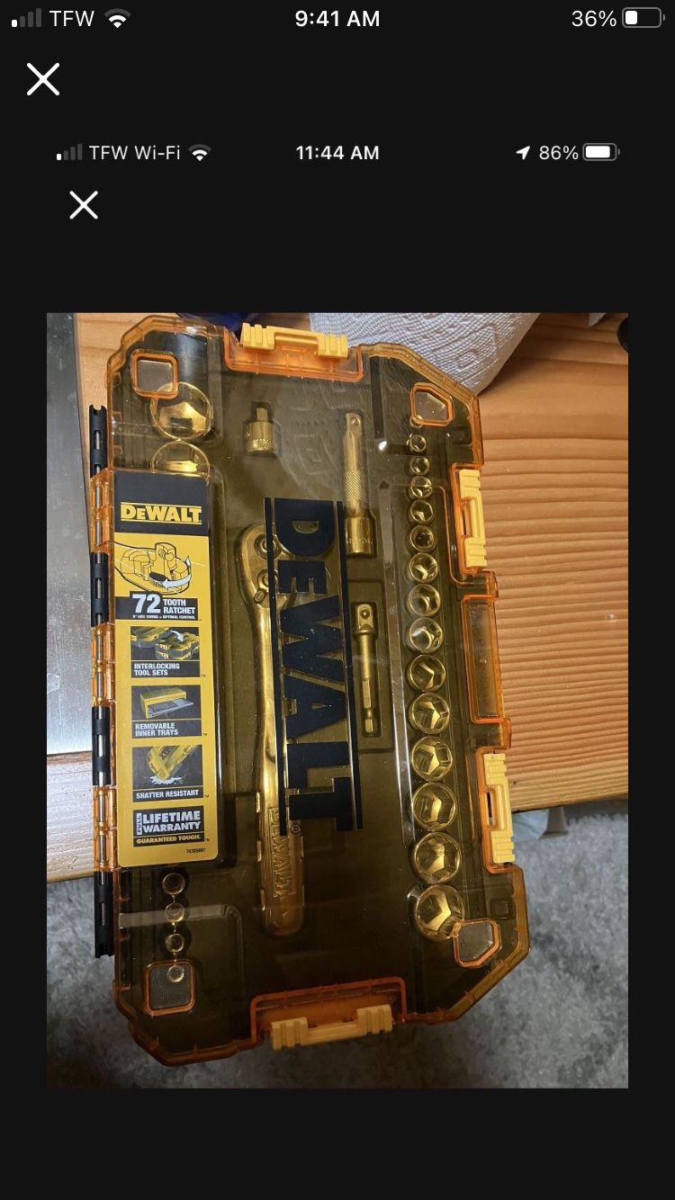 Dewalt Ratchet Set