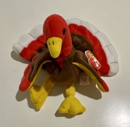TY Beanie Baby Gobbles the Turkey rare retired 1996, 5''