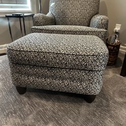 Ethan Allen Chair and Ottoman
