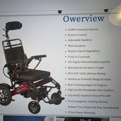 Foldable Electric Wheelchair 