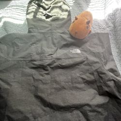 Grey NorthFace RainCoat
