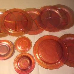 Peach Carnation Dishes, Collectibles, Antiques