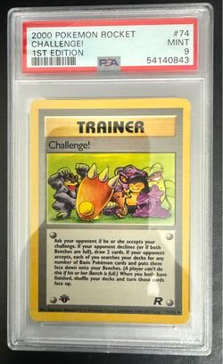 2000 Pokemon Team Rocket Challenge! #74 1st Edition PSA 9 MINT WOTC