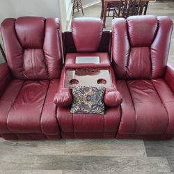 Couch With Electronic Recliners
