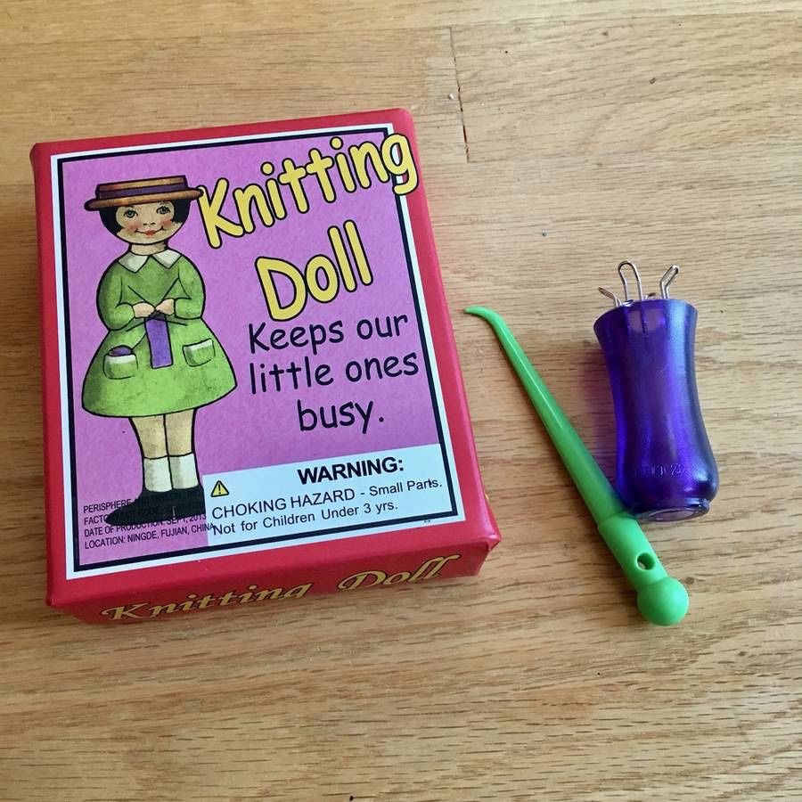 Lot of 2 Knitting Dolls