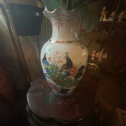 Asian vases andvases and flowers