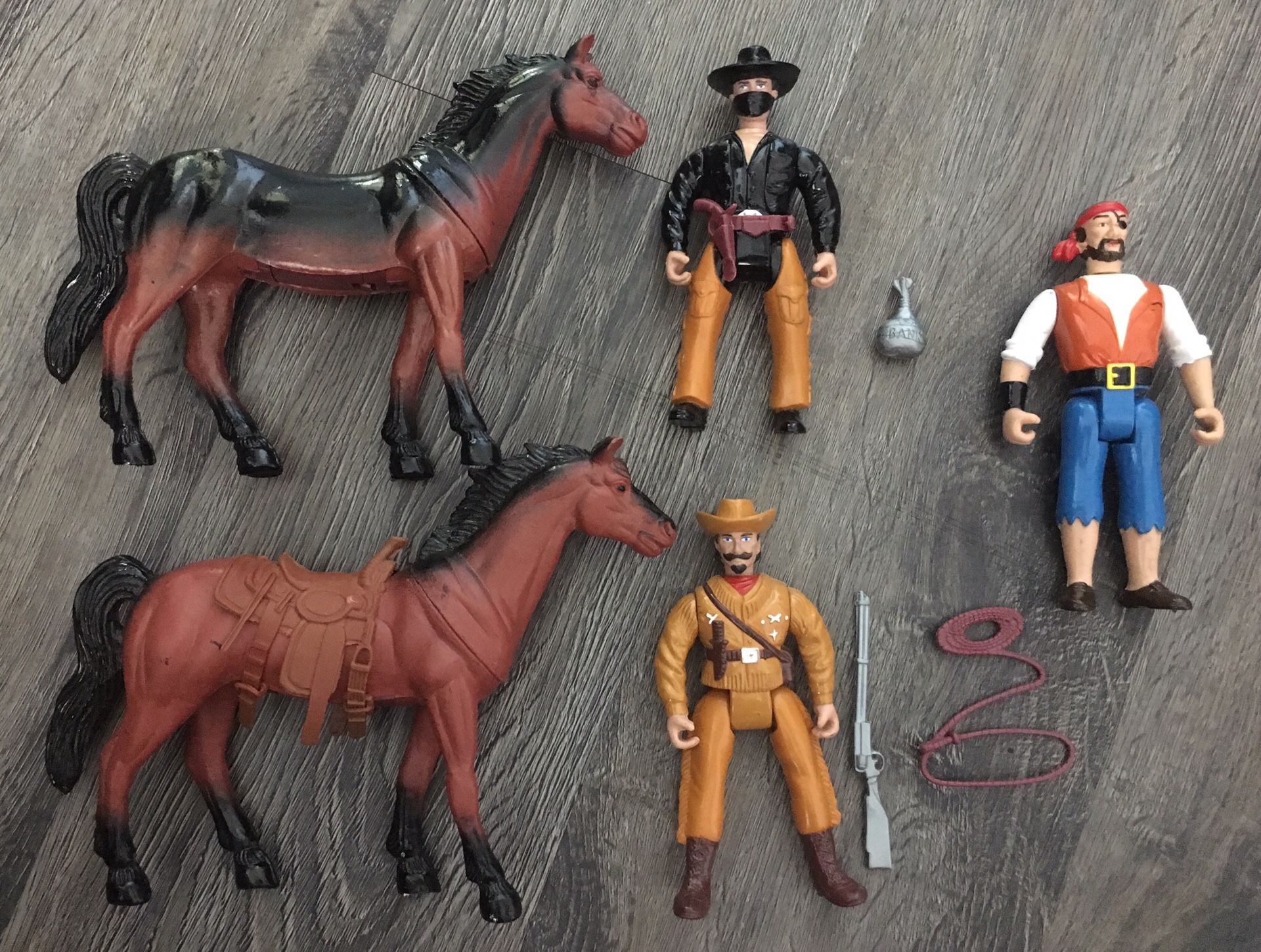 Legends of the Wild West Vintage Action Figure Vintage Old Toy Lot