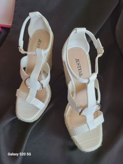 White wedges size 6