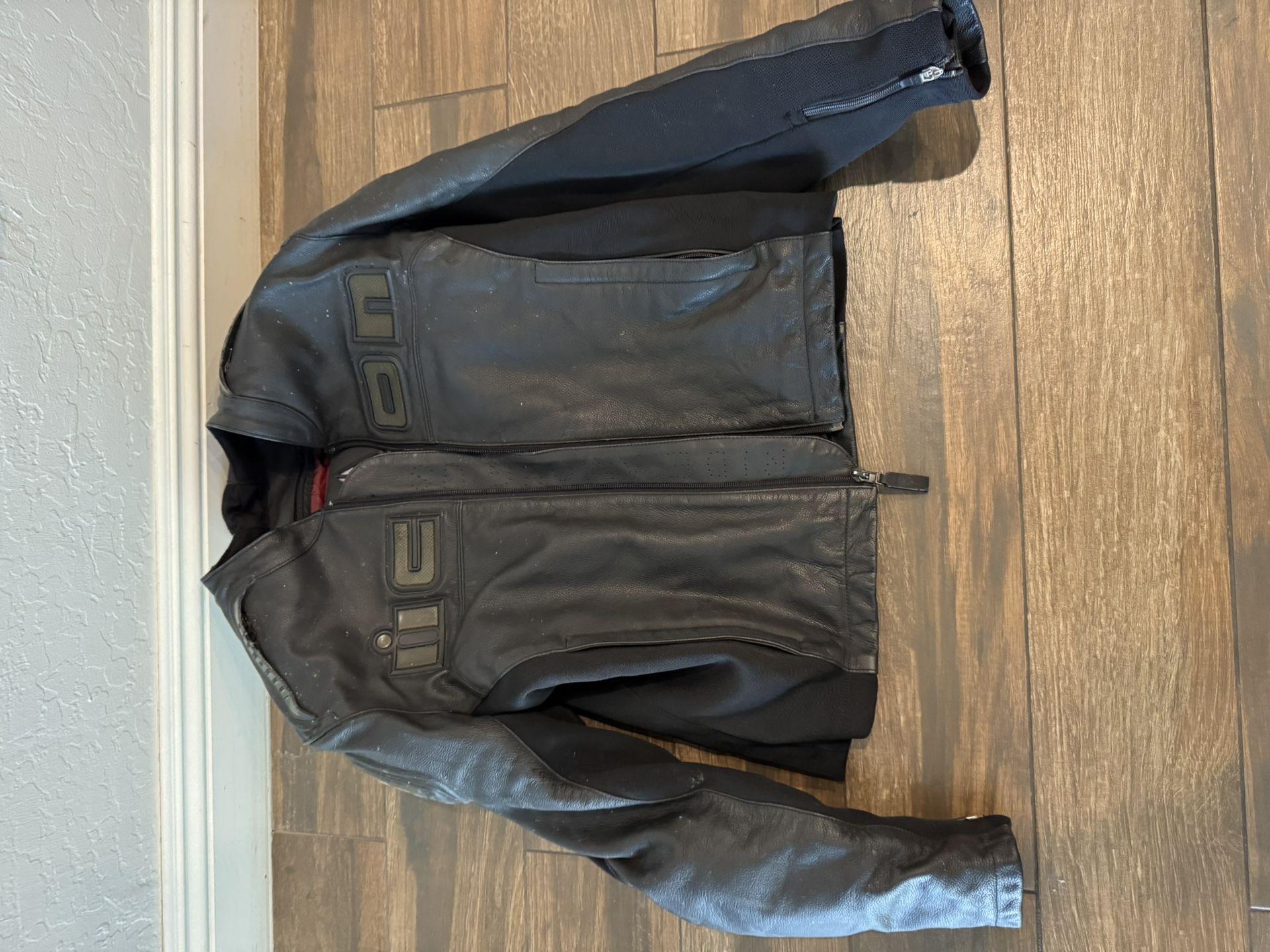 Leather Icon Men Large Motorbike Jacket
