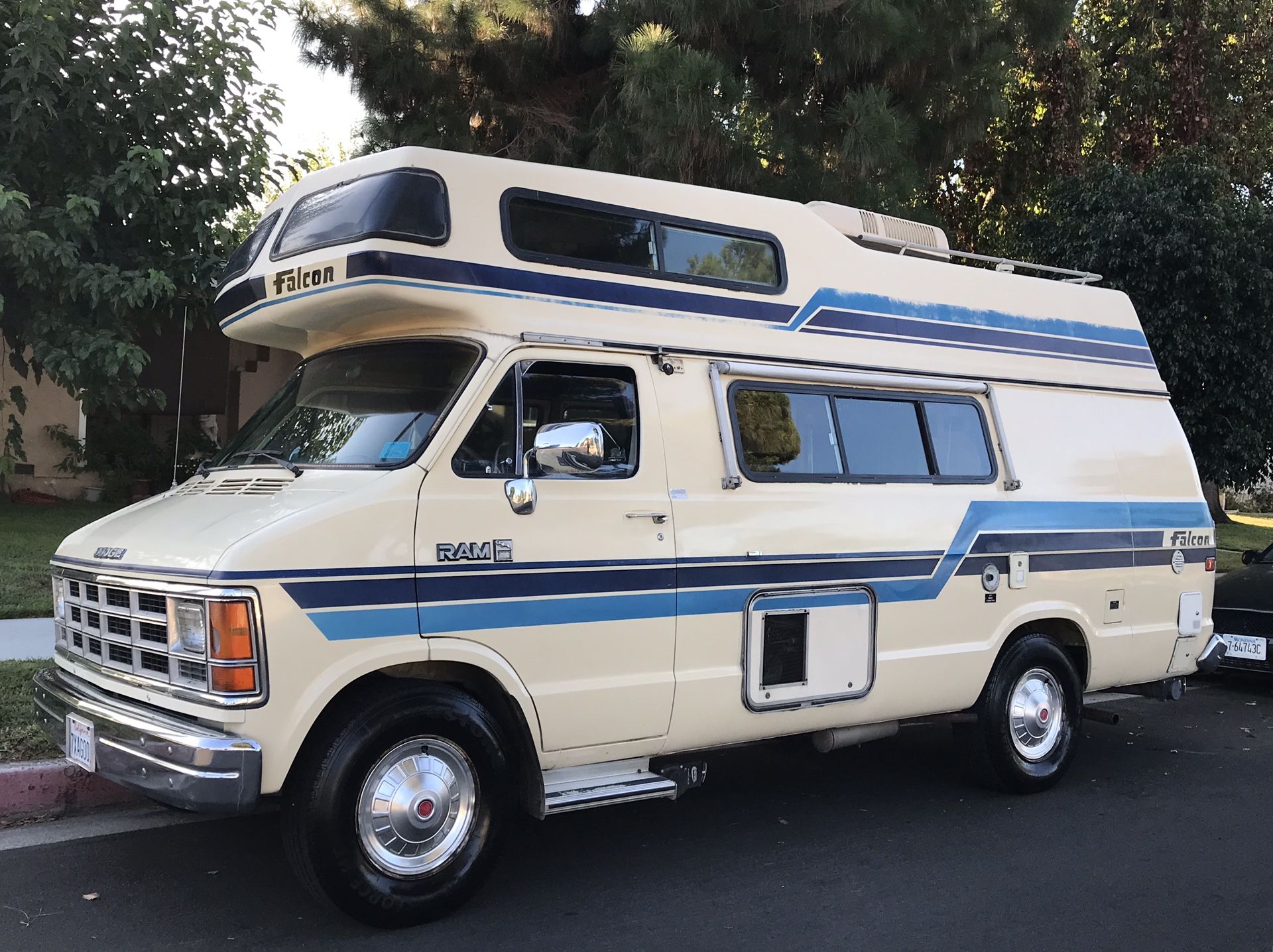 1986 Dodge Falcon Camper Van RV Class B Generator/AC
