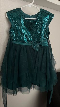Emerald Green Dress For Girls