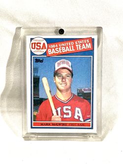 Great condition 1985 Topps #401 US Olympic Mark McGuire trading card. Worth over $500 if graded.