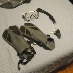 Snorkle, Flipper, And Goggles