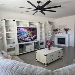Entertainment Center With Coffee Table And End Table 