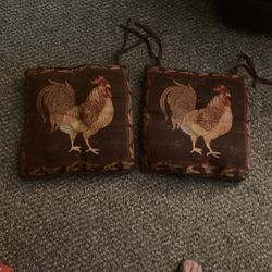 Country Classic Rooster Patio Cushions