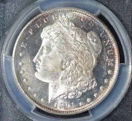 1891 - S MORGAN SILVER DOLLAR