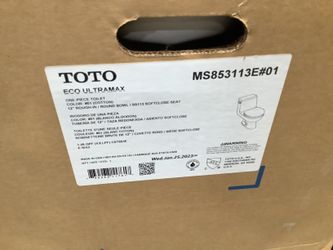 TOTO Eco Ultramax 2-in Rough-In Water Sense 1.28 GPF Soft Close 1-piece Toilet