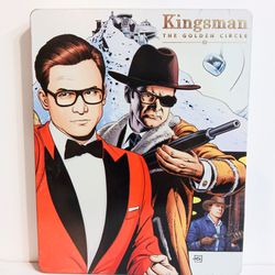 Kingsman The Golden Circle Blu-ray/DVD Steelbook Like New No Scratches On Discs