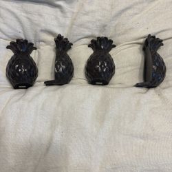 Very Heavy, Solid Metal Door Holders Set Of Four OR BOOK ENDS