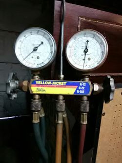 Ritchie company yellow jacket r-12 r-22 r-502 gauges