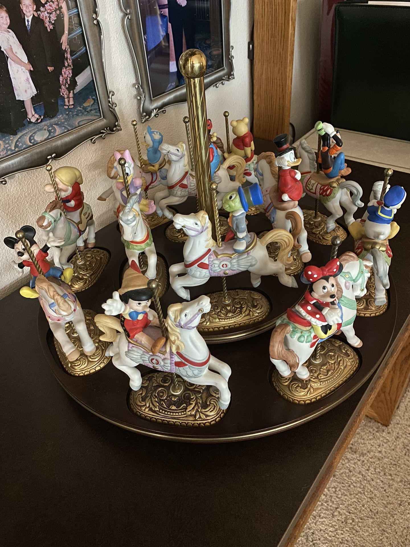 The Disney Characters Carousel 9500 Limited Edition by The New England Collectors Society