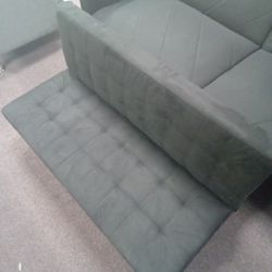 Black Futon Couch Sofa Aesthetic 