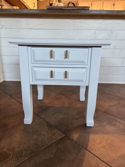 Reconditioned Single Nightstand With Gold Hardware!