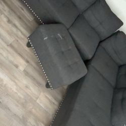 Black & Gold Couch – Good Condition – NEED GONE ASAP